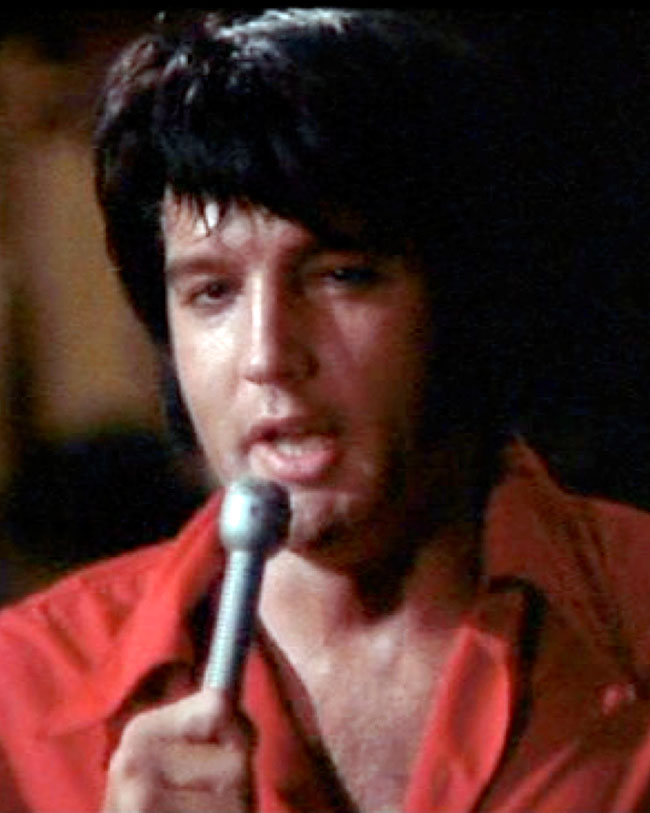 Elvis rehearsing on August 7, 1970